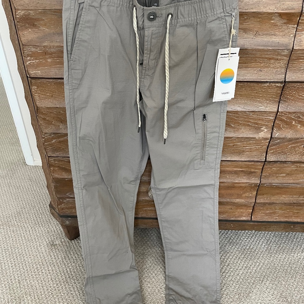 NWT Vuori Grey Ripstop pants SZ Med